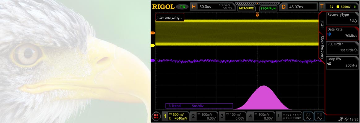 Rigol MSO8000 dynamische Clock-Recovery