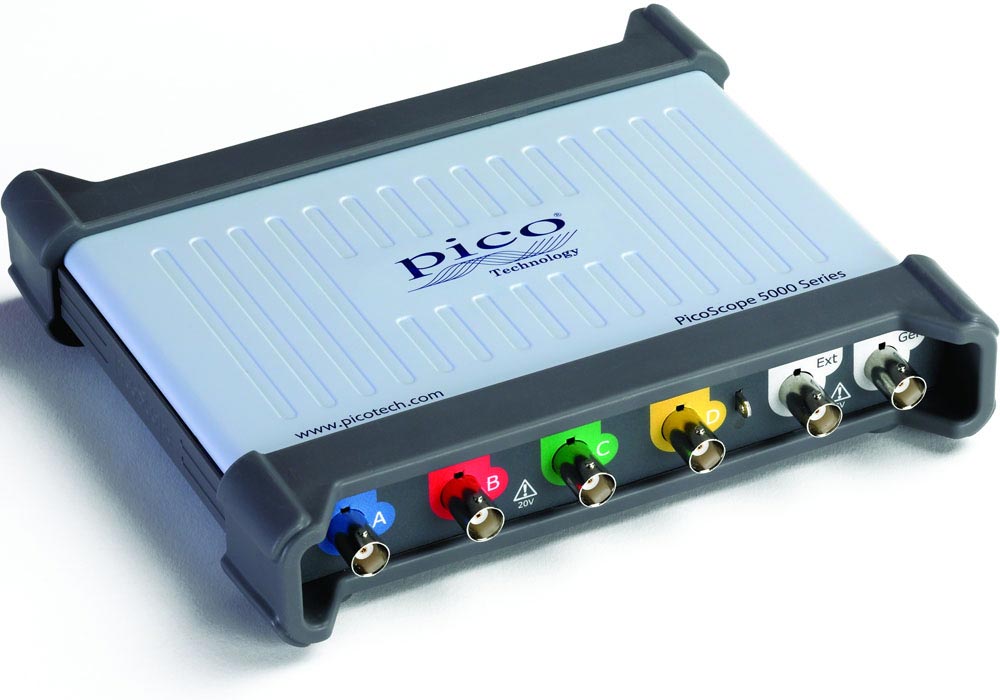 PicoScope 5443A - 100 MHz USB PC oscilloscope, flexible resolution, 4-channel