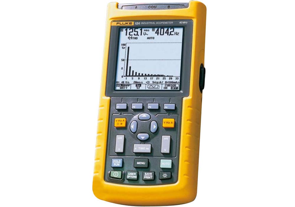 Fluke-124 - ScopeMeter Oszilloskop, Multimeter, "papierloser" Schreiber