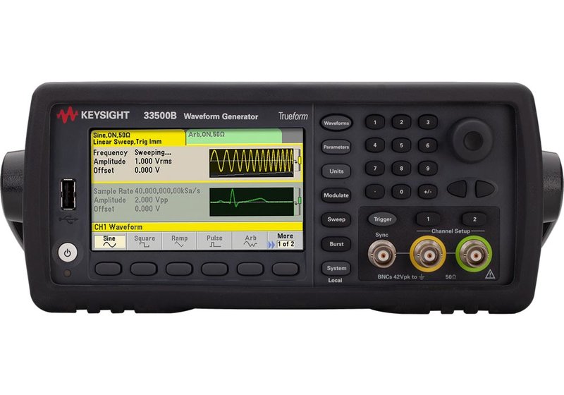 Keysight 33522B waveform generator, 30 MHz, 2 channels, arb.