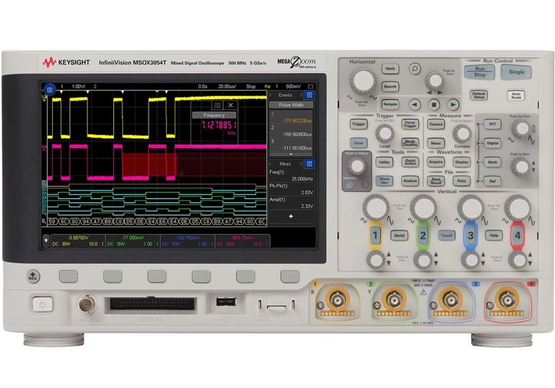 Keysight InfiniiVision MSOX30004T 2-/4-channel mixed-signal oscilloscope up to 1GHz, touch-screen
