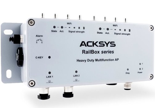 ACKSYS RailBox v2 Serie robuster Wi-Fi Access-Point, Client und Repeater