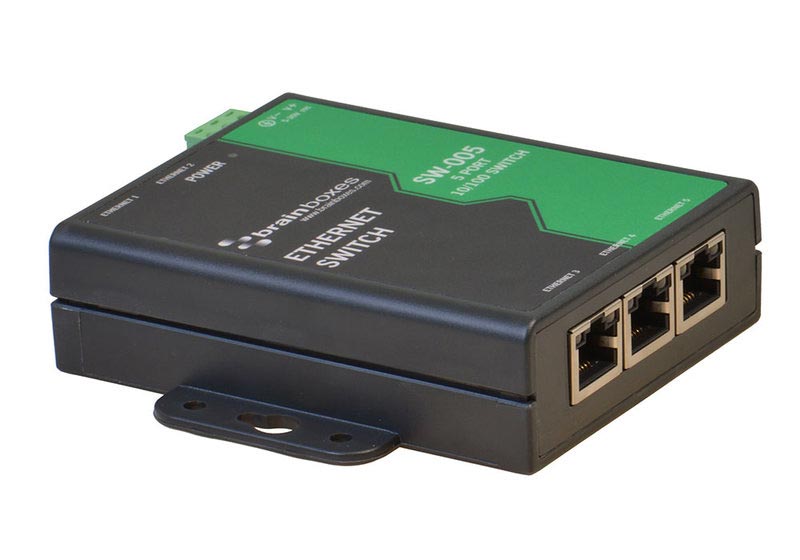 Brainboxes SW series unmanaged Ethernet switches