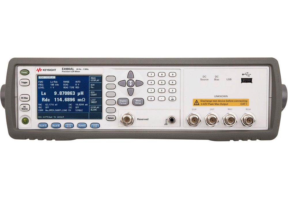 Keysight E4980AL LCR Meter up to 1 MHz