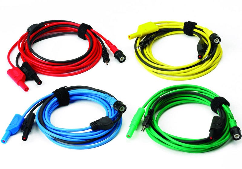 Premium Test-Leitungsset, blau/rot/grün/gelb
