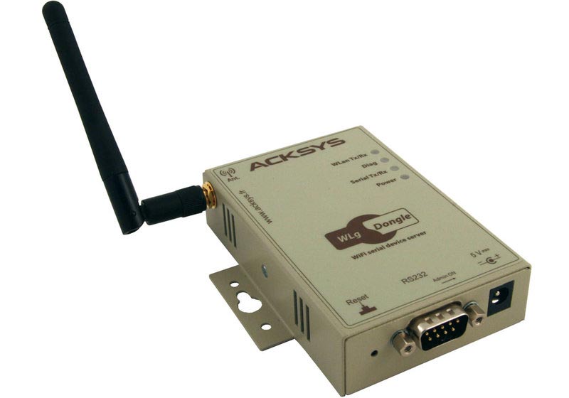 WLg-DONGLE - RS232 to WiFi 802.11 a/b/g Server