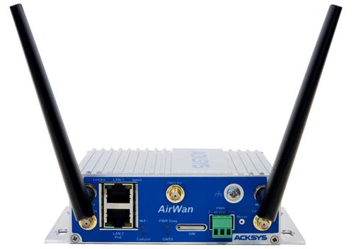 ACKSYS AirWan industrial cellular router and Wi-Fi