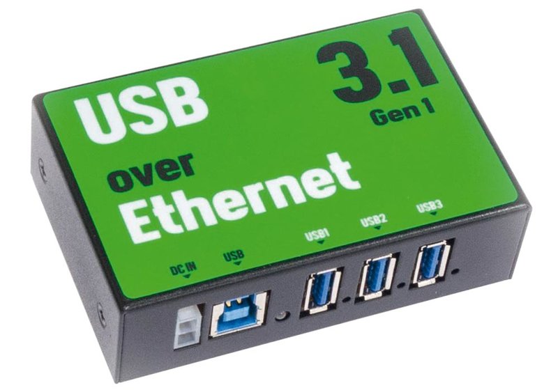 AnyplaceUSB USB over Ethernet with 3, 6, 12-port USB hub