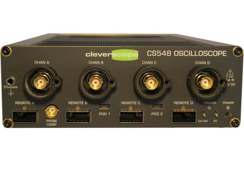 Cleverscope CS548 USB/LAN 4-channel high-CMRR PC oscilloscope