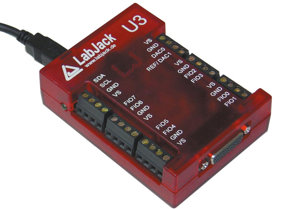 LabJack U3 (LV, HV) USB-Mini-Messlabor, Mini-Messsystem