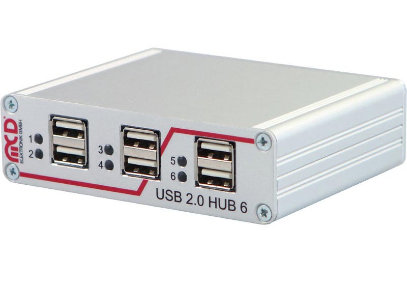 USB-Hub mit 6 schaltbaren Downstream-Ports MCD-USB-HUB-6