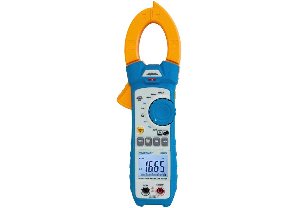 PeakTech P1665 - Digital Clamp Meter, 3 5/6-digit, 1000 A AC/DC with True RMS