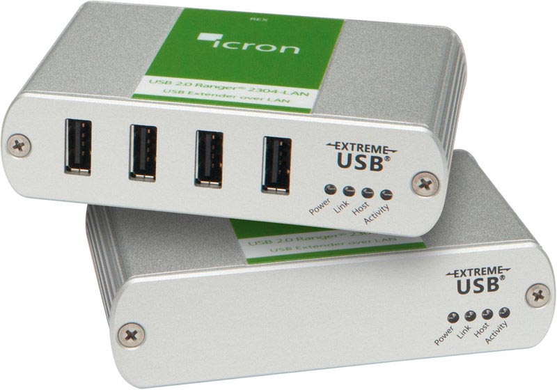 Icron Ranger 2304 - USB 2.0 Extender via Ethernet/LAN, 4-Port Hub