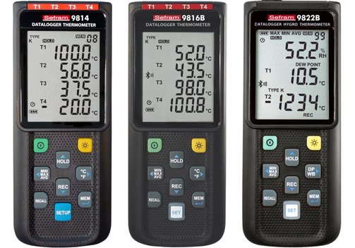 Sefram 98xx Handheld-Thermometer und Hygrometer mit LDC