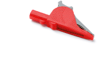 TA006 große Krokodil-/Delphinklemme, rot