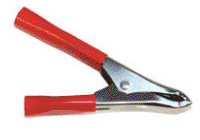 TA157 battery clip, red