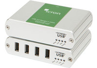 Ranger 2344 - USB 2.0 extender over 10 km SM fibre, 4-port hub