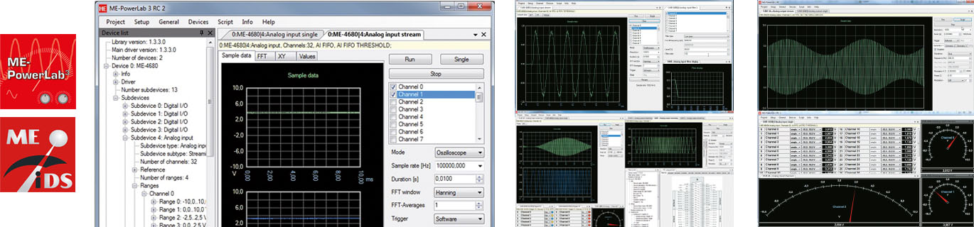 ME-PowerLab3 - Die Software für ME-Serie Messkarten