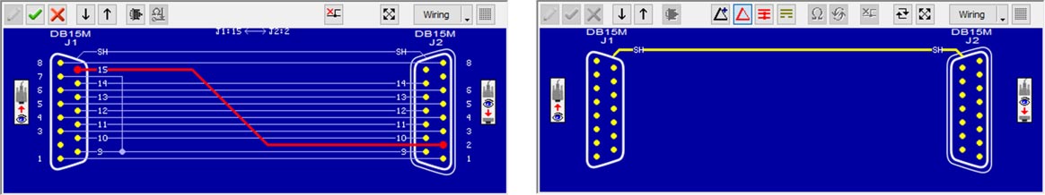 Verdrahtungs-Schemata, wie sie das CableEye-System erzeugt