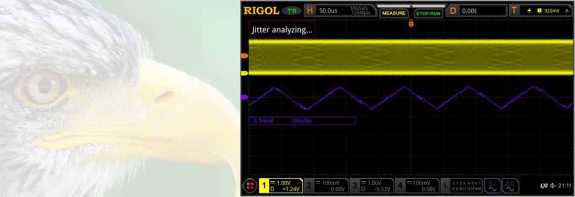 Rigol MSO8000 TIE mit Jitter