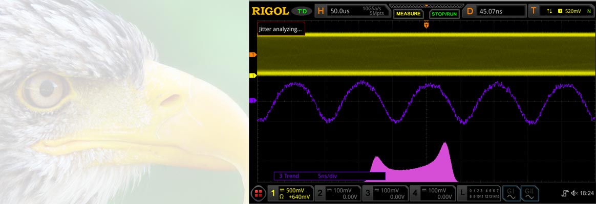 Rigol MSO8000 Asymmetrie in Histogramm-Ergebnissen