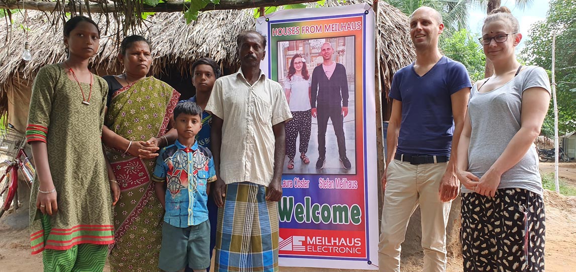 Stefan und Laura 2019 zu Gast bei einer Dalit-Familie