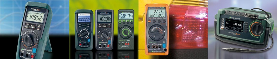Gossen Metrawatt handhelds and testers