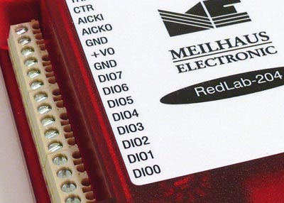 RedLab 204 Detail: Praktische Schraubklemmanschlüsse
