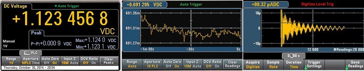 Keysight TrueVolt Digital-Multimeter Display-Modes