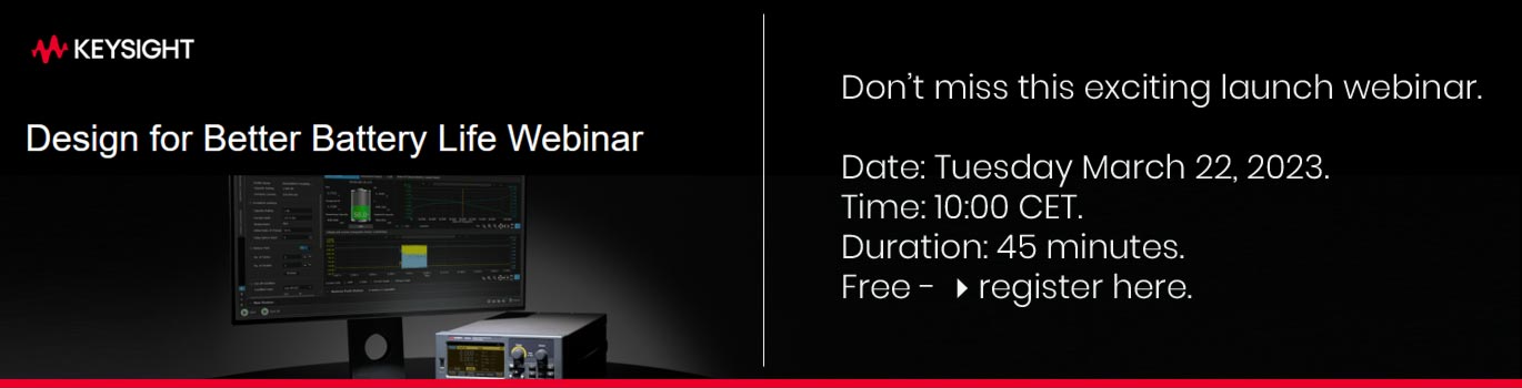 Keysight - Design for Better Battery Life