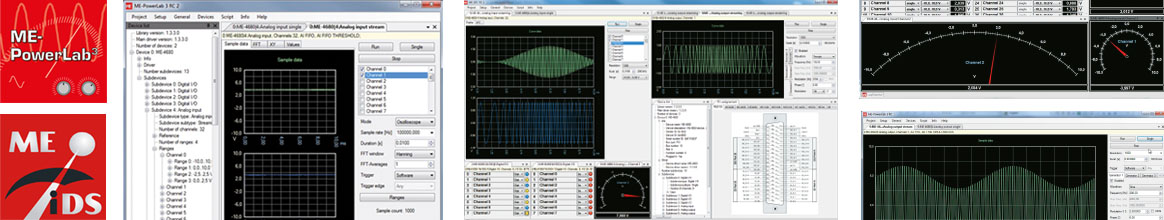 ME-PowerLab3 - Die Software für ME-Serie Messkarten