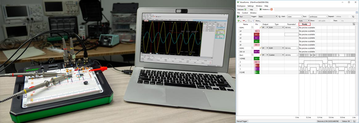 Digilent WaveForms Software Applikation - Beispiele 1
