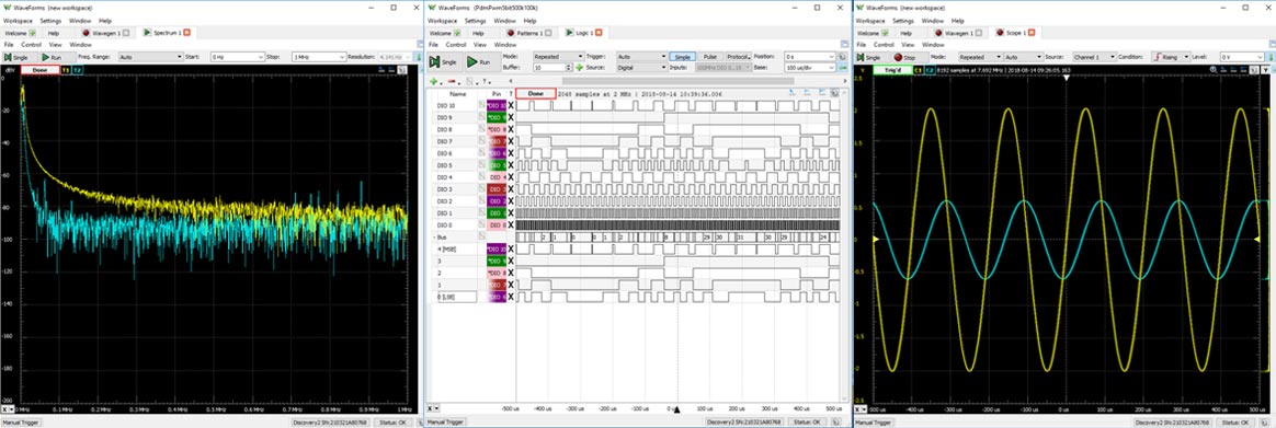Digilent WaveForms Software Applikation - Beispiele 2