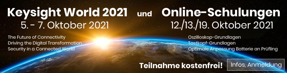 Keysight World 2021 und Online-Seminare