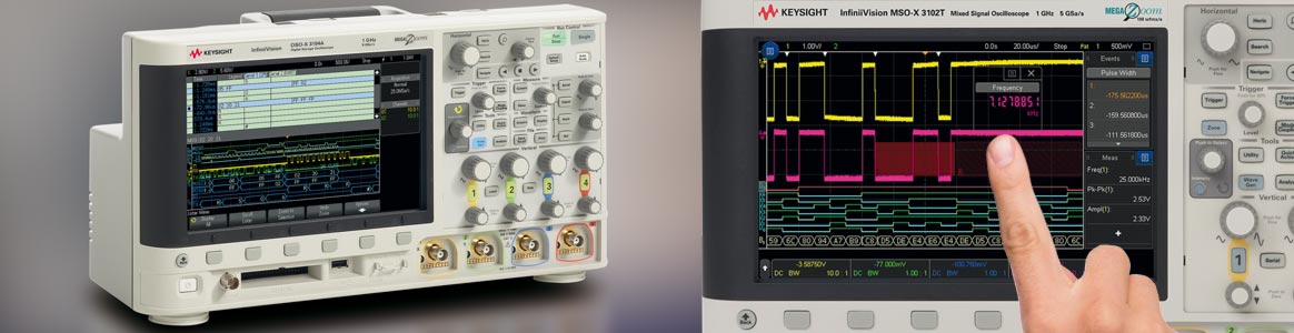 Keysight InfiniiVision 3000 quality oscilloscopes