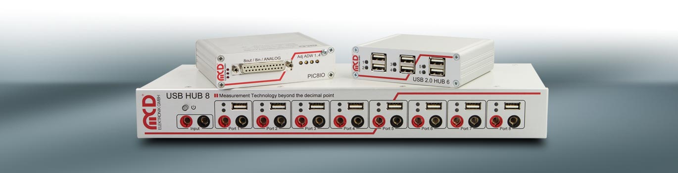 MCD Elektronik test software, USB hubs and AudioAnalyzer