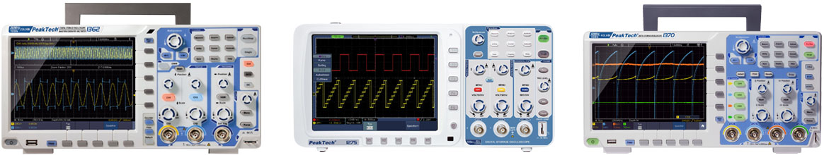 PeakTech oscilloscopes